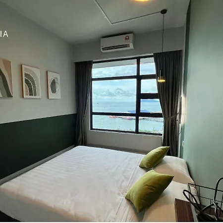 Jesselton Quay Kk Sea View Or City View By Lovia Kota Kinabalu Bagian luar foto