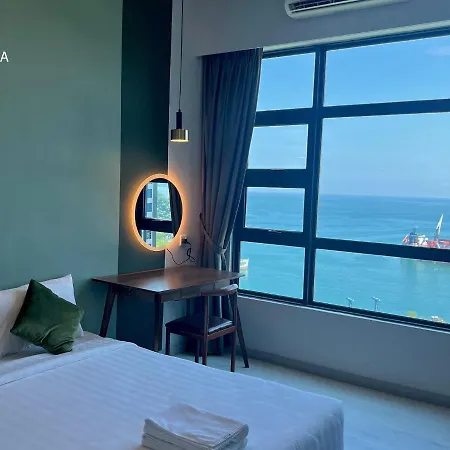 Jesselton Quay Kk Sea View Or City View By Lovia Kota Kinabalu Bagian luar foto