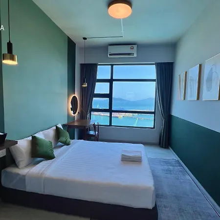 Jesselton Quay Kk Sea View Or City View By Lovia Kota Kinabalu Bagian luar foto